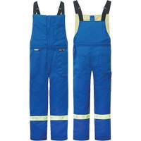 Westex&reg; DH Antistatic 6.5 oz. Flame Resistant Insulated Bib Pants, Small, Royal Blue Equipex