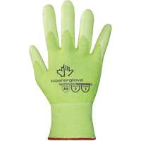 S21TXUGFN High-Visibility Cut-Resistant Gloves, Size 5/2X-Small, 21 Gauge, Nitrile Coated, TenActiv Shell, ASTM ANSI Level A9 Equipex