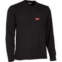 T-shirt &agrave; manches longues avec poches Gridiron, Hommes, Petit, Noir Equipex