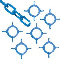 Ensemble de connecteurs de chaîne pour c&ocirc;nes, Bleu Equipex