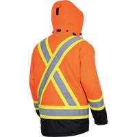 5407 Manteau de s&eacute;curit&eacute; imperm&eacute;able, isol&eacute;e et chauff&eacute;e, Hommes, Petit, Orange haute visibilit&eacute; Equipex