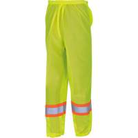 5670 Pantalon de s&eacute;curit&eacute; routi&egrave;re, Polyester, 2T-petit/T-petit, Jaune lime haute visibilit&eacute; Equipex