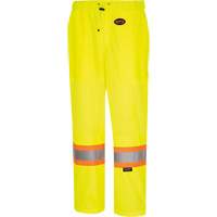 5999PW Pantalon de s&eacute;curit&eacute; routi&egrave;re pour femmes, Polyester, T-petit, Jaune lime haute visibilit&eacute; Equipex