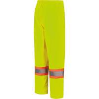 5629W Pantalon &agrave; bavette imperm&eacute;able pour femmes, Polyester/Polyur&eacute;thane, T-petit, Jaune lime haute visibilit&eacute; Equipex