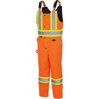 5040 Waterpoof Quilted Safety Overalls, Polyester, Small, High Visibility Orange Equipex