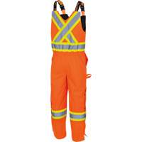 5040 Waterpoof Quilted Safety Overalls, Polyester, Small, High Visibility Orange Equipex