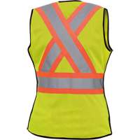 489 Veste de s&eacute;curit&eacute; d&eacute;tachable haute visibilit&eacute;, Jaune lime haute visibilit&eacute;, T-petit, Polyester Equipex