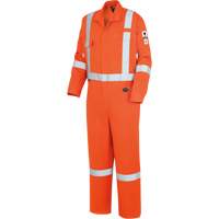7708A Combines ignifuges et r&eacute;sistants aux arcs &eacute;lectriques &agrave; haute visibilit&eacute; The Rock FR-Tech, Taille 36, Orange haute visibilit&eacute;, 10 cal/cm² Equipex