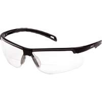 Lunettes de lecture H2MAX avec monture noire, Antibu&eacute;e, Transparent, Dioptrie 2,0 Equipex