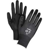 Gants &eacute;cologiques enduits et perm&eacute;ables &agrave; l'air, 8, R&ecirc;vetement Mousse de nitrile, Calibre 21, Enveloppe en Nylon/rPET Equipex