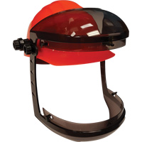 Visi&egrave;re Facetech avec attache pour casques de s&eacute;curit&eacute; &agrave; fentes, Suspension Rochet Equipex