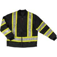 Ripstop 4-in-1 Safety Jacket, Polyester, Black, X-Small Equipex