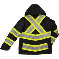 Womens Insulated Flex Safety Jacket, Polyester, Black, X-Small Equipex