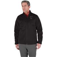 Manteau chauffante M12 ToughShell avec pile, Hommes, Petit, Noir Equipex