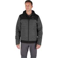 Veste chauffante M12 QuietShell avec pile, Hommes, Petit, Gris Equipex