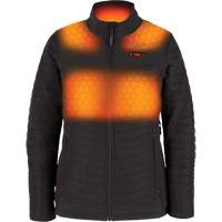 Manteau chauffant M12 Axis avec pile, Femmes, Grand, Noir Equipex