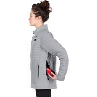 Manteau chauffant M12 Axis avec pile, Femmes, Petit, Gris Equipex
