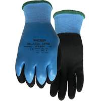 Gants hydrofuges Stealth Black Ops, Taille Petit, Calibre 15, Rev&ecirc;tement Latex de caoutchouc, Enveloppe en Fibre de verre/Polyester, ASTM ANSI niveau A4 Equipex