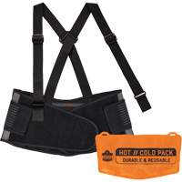 Proflex 1675 Back Support Brace with Cooling/Warming Pack, Spandex, X-Small Equipex
