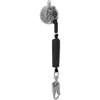 C&acirc;ble de limiteur de chute personnel 36CS V-TEC, 10', Acier galvanis&eacute;, Pivotant Equipex