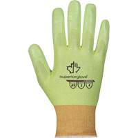 Hi-Viz S18TAXFN Cut-Resistant Gloves, Size 6, 18 Gauge, Foam Nitrile Coated, TenActiv Shell, ASTM ANSI Level A9 Equipex