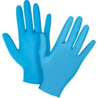 Vending Pack Disposable Gloves, Large, Nitrile, 4.5-mil, Powder-Free, Blue, Class 2 Equipex