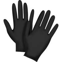 Emballages de gants jetables pour machine distributrice, Petit, Nitrile, 5 mils, Sans poudre, Noir, Classe 2 Equipex