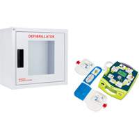 Ensemble armoire murale et d&eacute;fibrillateur AED Plus, Semi-automatique, Anglais, Classe 4 Equipex