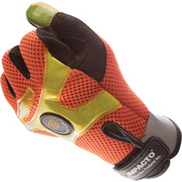 High-Visibility Anti-Vibration Air Gloves, Size Small/7 Equipex