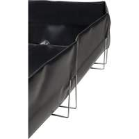 Wire Bracket Berm, 748 US gal. Capacity, 10' W x 10' L x 12" H, L-Bracket Equipex