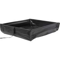 Collapsible Roll-Up Spill Berm, 34 US gal. Capacity, 3' W x 3' L x 6" H Equipex