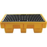 2-Drum Spill Pallet, 61 US gal. Spill Capacity, 51.5" x 36" x 15" Equipex