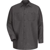 Chemise industrielle de travail &agrave; manches longues, Hommes, Moyen, Charbon Equipex