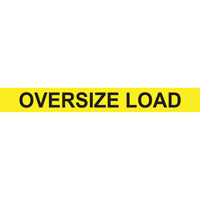 Oversize Load Heavy Haul Sign, Decal/Vinyl, 96" W x 12" H Equipex