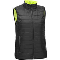 Veste bouffante, enveloppante et r&eacute;versible avec X au dos Bisley pour femmes, Jaune lime haute visibilit&eacute;, Petit, Polyester Equipex