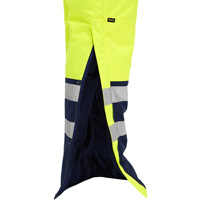 Bisley&reg; Extreme Cold Bib Overall, Polyester, Small, High Visibility Lime-Yellow Equipex