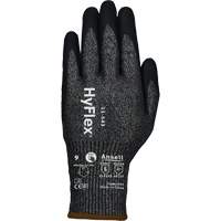 Gants r&eacute;sistants &agrave; la coupe HYFLEX 11-543, Taille 6, Calibre 13, Rev&ecirc;tement Nitrile, Enveloppe en Nylon/Acier inoxydable/PEHP/Spandex, ASTM ANSI niveau A7/EN 388 niveau F Equipex