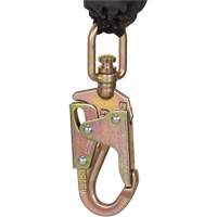 SRL-73302-10LE Cordage de s&eacute;curit&eacute; autor&eacute;tractable, 10', Acier galvanis&eacute;, Pivotant Equipex