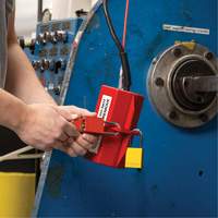 Velocity Plus Safety Lockout Padlock, Orange, Keyed Alike, Aluminum, 1-1/2" Width Equipex