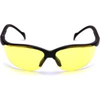 Lunettes de s&eacute;curit&eacute; &agrave; demi-monture Venture II, Lentille Ambr&eacute;e, ANSI Z87+/MCEPS GL-PD 10-12/R&eacute;pond ou surpasse la norme CSA Z94.3 Equipex