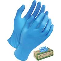 Tri-Polymer Disposable Gloves, Small, Polyethylene, 5-mil, Powder-Free, Blue Equipex