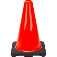 C&ocirc;ne de signalisation de premi&egrave;re qualit&eacute;, 12", Orange Equipex