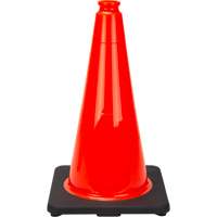 C&ocirc;ne de signalisation de premi&egrave;re qualit&eacute;, 18", Orange Equipex