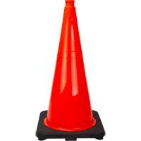 C&ocirc;ne de signalisation de premi&egrave;re qualit&eacute;, 28", Orange Equipex