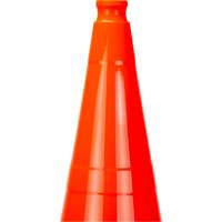 C&ocirc;ne de signalisation de premi&egrave;re qualit&eacute;, 28", Orange Equipex