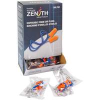 Bouchons d'oreilles en mousse, Paire - Sac en poly, Avec cordon Equipex