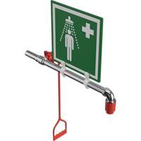 Douche de rinçage, Montage sur canalisation circulaire Equipex