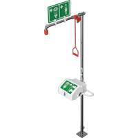 Douche combin&eacute;e avec cuvette ferm&eacute;e en ABS et entr&eacute;e sup&eacute;rieure, Socle Equipex