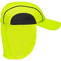 Cooling Hat with Neck Shade, Hi-Vis Lime Equipex