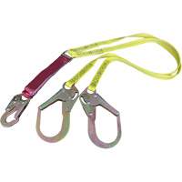 Longe amortissante externe avec crochets de 2-1/4", 6', Point d'ancrage &agrave; Crochet mousqueton, Crochet mousqueton aux jambes, Polyester Equipex